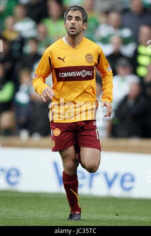 KEITH LASLEY MOTHERWELL FC MOTHERWELL FC FIR PARK MOTHERWELL Schottland 29. August 2010 Stockfoto