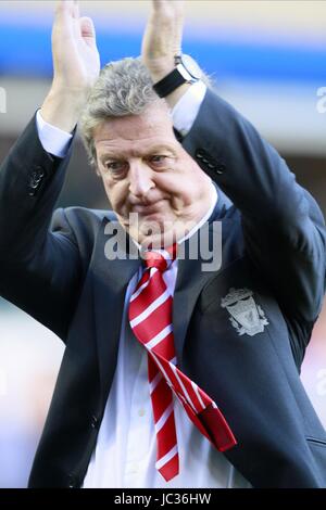 ROY HODGSON nach dem MATCH BIRMINGHAM CITY V LIVERPOOL FC ST. ANDREWS BIRMINGHAM ENGLAND 12. September 2010 Stockfoto