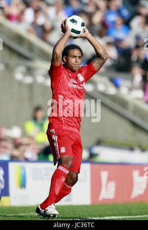 GLEN JOHNSON LIVERPOOL FC ST. ANDREWS BIRMINGHAM ENGLAND 12. September 2010 Stockfoto