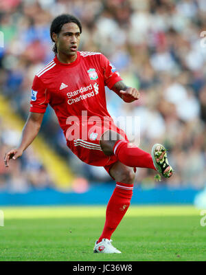 GLEN JOHNSON LIVERPOOL FC ST. ANDREWS BIRMINGHAM ENGLAND 12. September 2010 Stockfoto