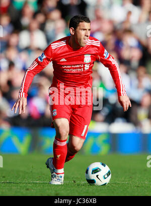 MAXI RODRIGUES LIVERPOOL FC ST. ANDREWS BIRMINGHAM ENGLAND 12. September 2010 Stockfoto