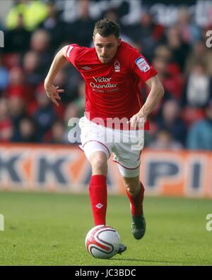 PAUL ANDERSON NOTTINGHAM FOREST FC Watford FC Stadt Boden NOTTINGHAM ENGLAND 23. Oktober 2010 Stockfoto