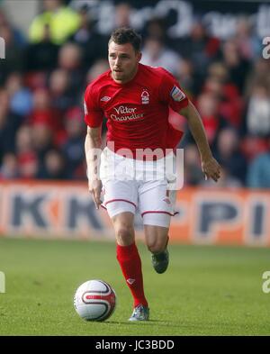 PAUL ANDERSON NOTTINGHAM FOREST FC Watford FC Stadt Boden NOTTINGHAM ENGLAND 23. Oktober 2010 Stockfoto