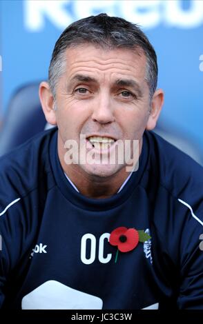 OWEN COYLE BOLTON WANDERERS FC MANAGER BOLTON WANDERERS FC MANAGER REEBOK STADIUM BOLTON ENGLAND 6. November 2010 Stockfoto