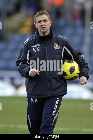 KEVIN KEEN WEST HAM UNITED FC EWOOD PARK BLACKBURN ENGLAND 18. Dezember 2010 Stockfoto