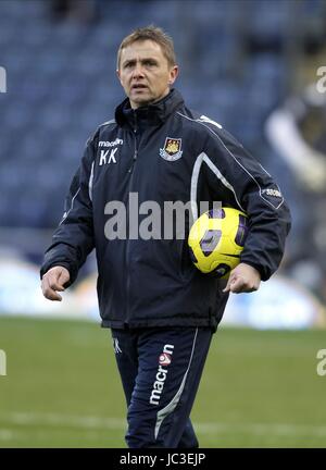 KEVIN KEEN WEST HAM UNITED FC EWOOD PARK BLACKBURN ENGLAND 18. Dezember 2010 Stockfoto