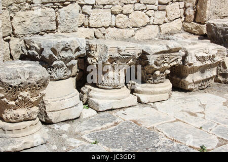 Geschnitztes Flachrelief in Saint Nicolas Kirche, Demre, Türkei Stockfoto