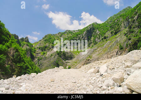 Carrara Marmor Steinbruch - Carrara Marmor Steinbruch 19 Stockfoto