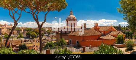 Kirche von Santi Luca e Martina, Rom, Italien Stockfoto