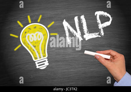 NLP - Neuro-Linguistisches Programmieren Stockfoto