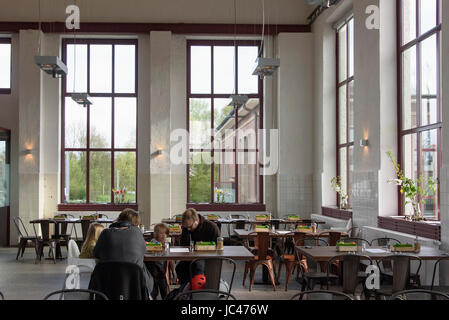 Restaurant Wasserwerk, Kurdamm24, Hamburg-Wilhelmsburg, Deutschland, Europa Stockfoto