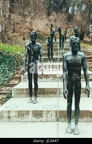 Das Denkmal für die Opfer des Kommunismus zum Gedenken an die Opfer der kommunistischen Ära zwischen 1948 und 1989 Stockfoto