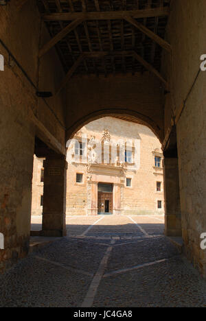 Avellaneda Palast. Plaza Mayor, Peñaranda de Duero, Burgos Provinz, Kastilien-Leon, Spanien. Stockfoto