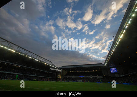 GV Boden während des Ladbrokes Scottish Premier League-Spiels im Ibrox Stadium, Glasgow. Stockfoto