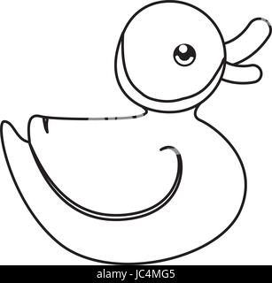 Ducky niedlichen cartoon Stock Vektor