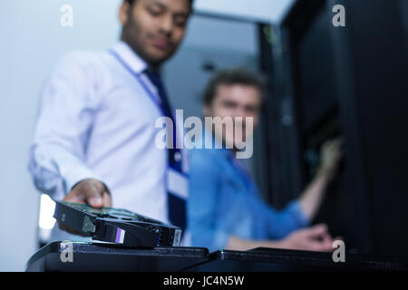 Selektiven Fokus eines modernen Rack-Servers Stockfoto