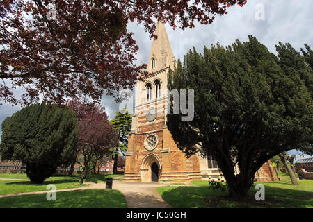 All Hallows Pfarrei Kirche, Wellingborough Stadt, Northamptonshire, England, UK Stockfoto