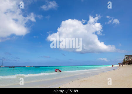 Der Strand in Nungwi, Zanzibar Stockfoto