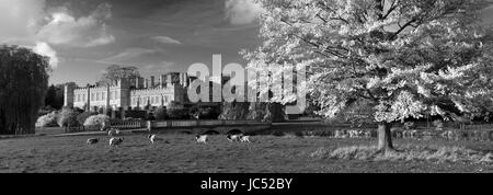 Das Haus am Deene Park der Sitz der Adelsfamilie Brudenell seit 1514, in der Nähe von Corby, Grafschaft Northamptonshire, England Stockfoto