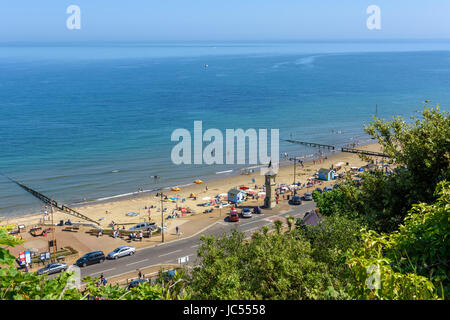 Clock Tower und Trinkbrunnen, Shanklin Esplanade, Isle Of Wight, Großbritannien Stockfoto