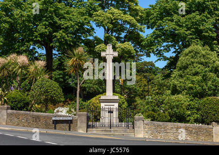 Krieg-Denkmal, alte Shanklin, Isle Of Wight, Großbritannien Stockfoto