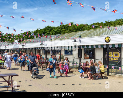 Nadeln Wahrzeichen Attraktion, Isle Of Wight, Großbritannien Stockfoto