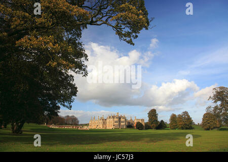 Herbstfärbung, Kirby Hall, in der Nähe von Corby Stadt, Northamptonshire, England, UK Stockfoto