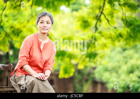 New Taipei City, Taiwan - 30. Juni 2014: Die Landschaft am Meer Berg Stadt in Jiufen, Taiwan Stockfoto