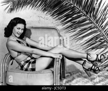 Kanadisch-amerikanische Schauspielerin YVONNE De CARLO (1922-2007) über 1940 Stockfoto