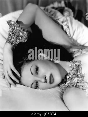 Kanadisch-amerikanische Schauspielerin YVONNE De CARLO (1922-2007) über 1955 Stockfoto