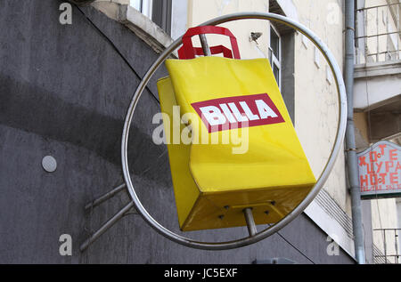 BILLA Supermarkt Zeichen Stockfoto