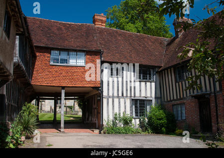 Historische Häuser in der Landschaft Dorf des Penshurst in Kent, England, UK Stockfoto