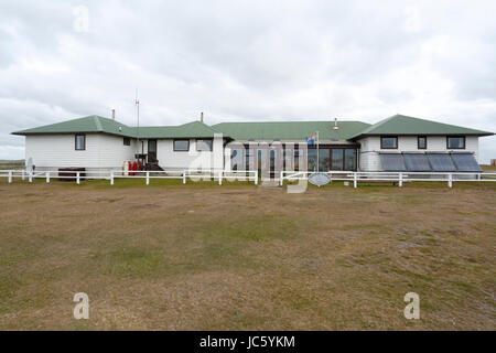 Sea Lion Island Lodge, Sea Lion Island, Falkland-Inseln Stockfoto