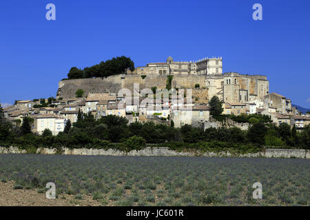 Grignan Dorf in der Provence, Drôme, Frankreich Stockfoto