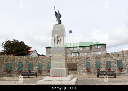 Denkmal der Befreiung Falkland-Krieg, Stanley, Falkland-Inseln Stockfoto