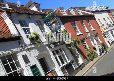 Loch in der Wand-Pub und St Martins Coffee House, St Martin Straße, Chichester, West Sussex, England, Großbritannien, Deutschland, UK, Europa Stockfoto