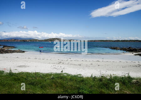 White Sand Beach auf der Insel Iona (Isle of Mull) in Schottland Stockfoto