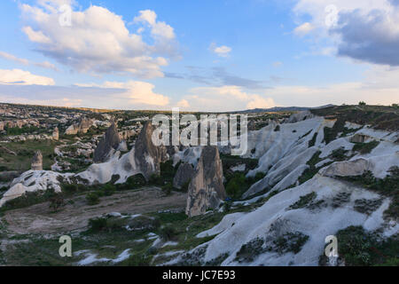 Horizontalen Schuss Blick Fee Schornstein Tal in Kappadokien Stockfoto