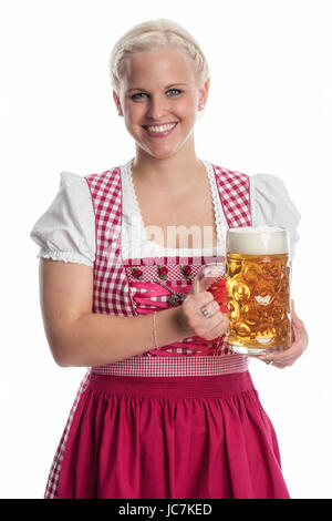 Blond bayrin Liter Bier Stockfoto