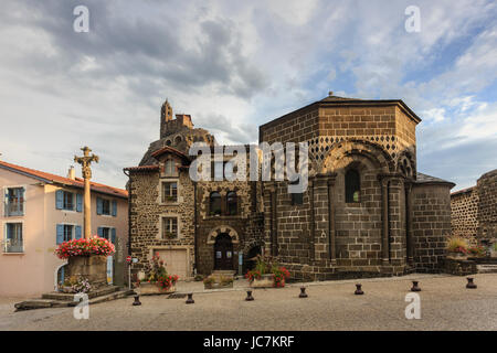 Frankreich, Haute-Loire (43), Le Puy-En-Velay, Aiguilhe, la Chapelle Saint Clair / / Frankreich, Haute-Loire, le Puy En Velay, Aiguilhe, Kapelle Saint Clair Stockfoto