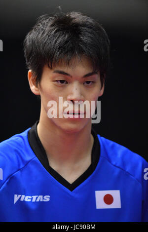 Tokyo Metropolitan Gymnasium, Tokio, Japan. 14. Juni 2017. Masaki Yoshida (JPN), 14. Juni 2017 - Tischtennis: ITTF World Tour, Japan Open 2017 Herreneinzel am Tokyo Metropolitan Gymnasium, Tokio, Japan. Kredit: MATSUO. K/AFLO/Alamy Live-Nachrichten Stockfoto