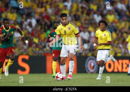 Getafe, Spanien. 13. Juni 2017. Falcao García (COL) Fußball: Internationale Freundschaftsspiele match zwischen Kolumbien 4-0 Kamerun am Kolosseum Alfonzo Perez in Getafe, Spanien. Bildnachweis: Mutsu Kawamori/AFLO/Alamy Live-Nachrichten Stockfoto