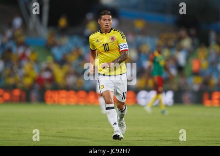 Getafe, Spanien. 13. Juni 2017. James Rodriguez (COL) Fußball: Internationale Freundschaftsspiele match zwischen Kolumbien 4-0 Kamerun am Kolosseum Alfonzo Perez in Getafe, Spanien. Bildnachweis: Mutsu Kawamori/AFLO/Alamy Live-Nachrichten Stockfoto