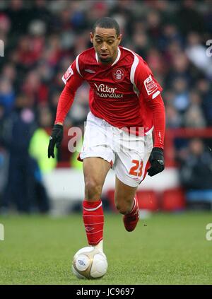 DEXTER BLACKSTOCK NOTTINGHAM FOREST FC Stadt Boden NOTTINGHAM ENGLAND 2. Januar 2010 Stockfoto