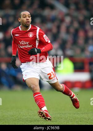 DEXTER BLACKSTOCK NOTTINGHAM FOREST FC Stadt Boden NOTTINGHAM ENGLAND 2. Januar 2010 Stockfoto