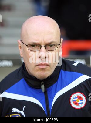 BRIAN MCDERMOTT Lesung INTERIMSTRAINER Stadt Boden NOTTINGHAM ENGLAND 16. Januar 2010 Stockfoto