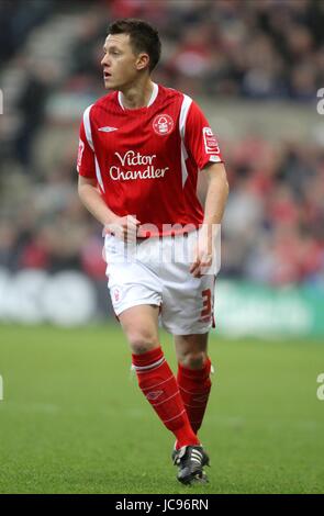 NICKY SHOREY NOTTINGHAM FOREST FC Stadt Boden NOTTINGHAM ENGLAND 16. Januar 2010 Stockfoto