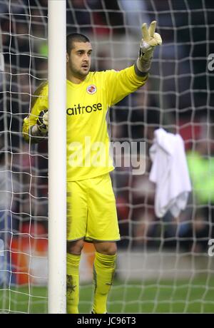 ADAM FEDERICI READING FC Stadt NOTTINGHAM ENGLAND gemahlen 16. Januar 2010 Stockfoto