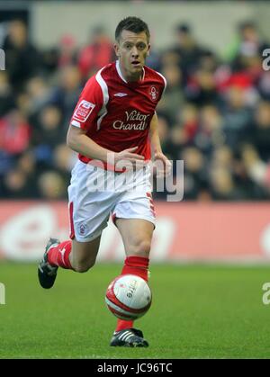 NICKY SHOREY NOTTINGHAM FOREST FC Stadt Boden NOTTINGHAM ENGLAND 16. Januar 2010 Stockfoto