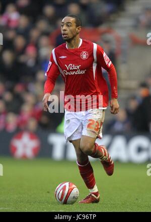 DEXTER BLACKSTOCK NOTTINGHAM FOREST FC Stadt Boden NOTTINGHAM ENGLAND 16. Januar 2010 Stockfoto